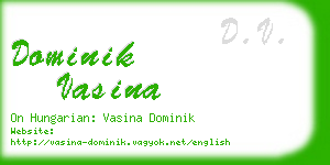 dominik vasina business card